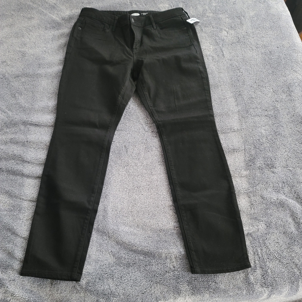 Black Skinny-Leg Jeans